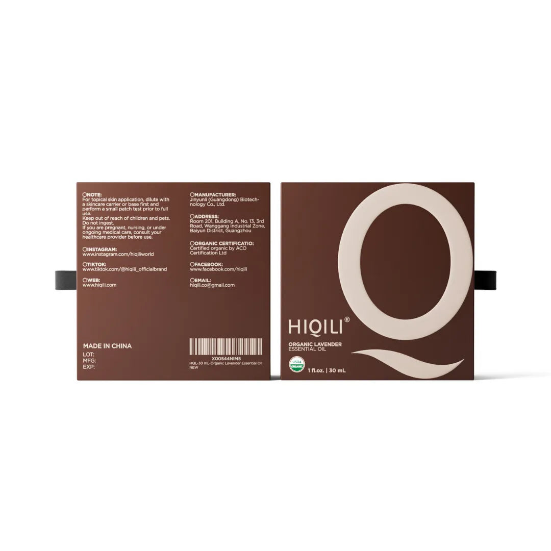 HIQILI 100% Pure Organic Lavender Essential Oil