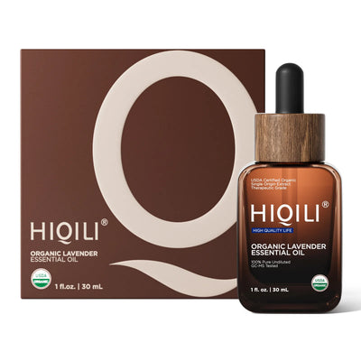 HIQILI 100% Pure Organic Lavender Essential Oil