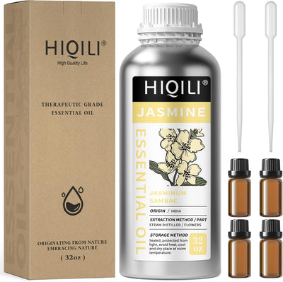 HIQILI Jasmine Essential Oil 10 mL gift box set shown from a second angle