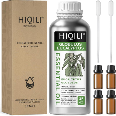 HIQILI Globulus Eucalyptus Essential Oil 10 mL set shown from a second angle