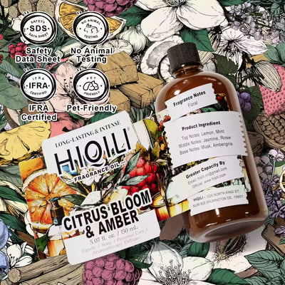 HIQILI Citrus Bloom & Amber Fragrance Oil