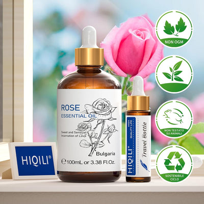 Rose Essential Oil – Rich Floral Aroma for Diffusers & DIY