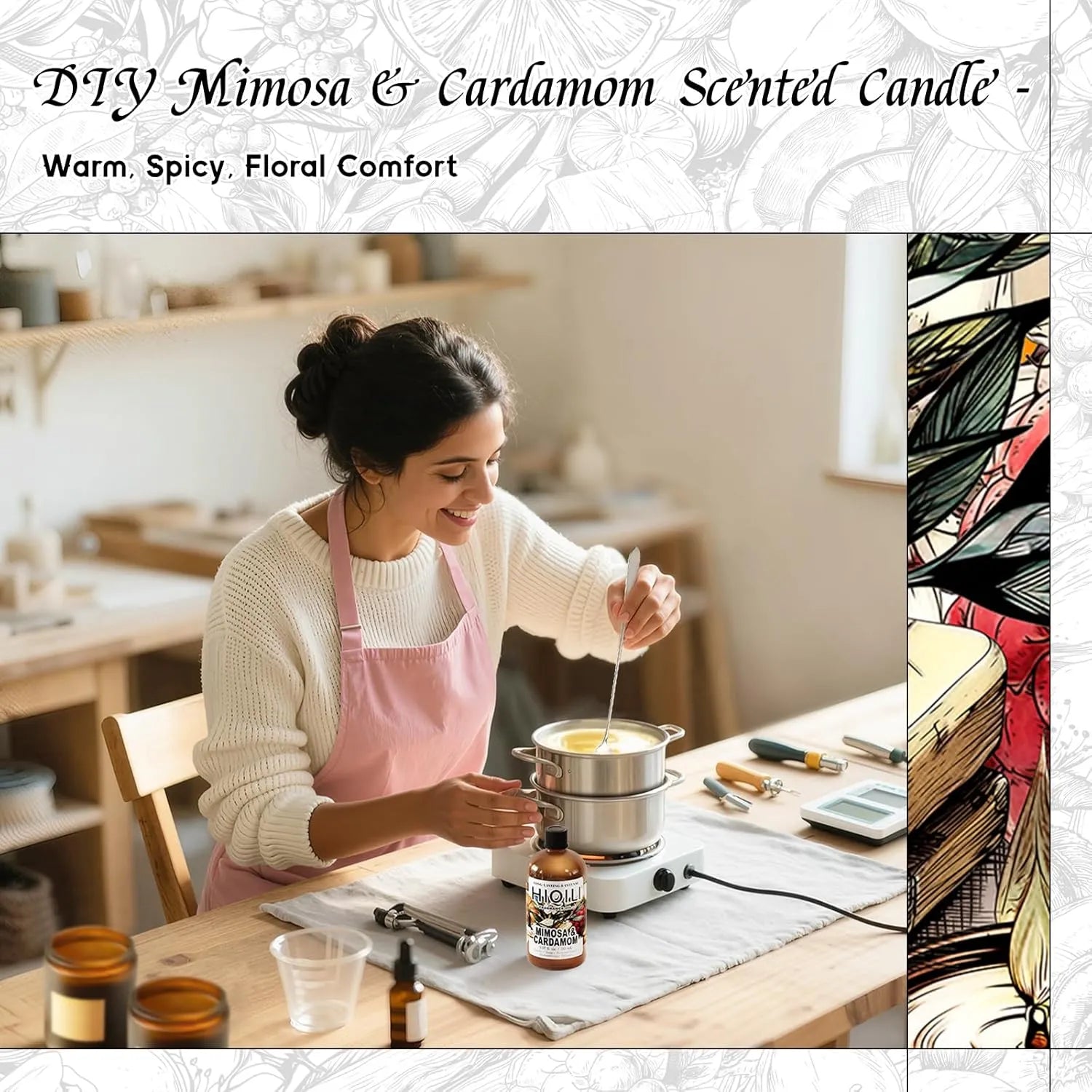 Mimosa & Cardamom Fragrance Oil