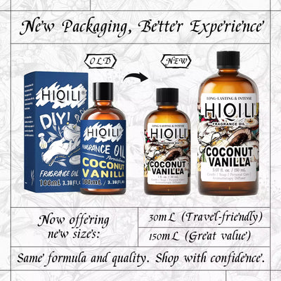 HIQILI Coconut Vanilla Fragrance Oil