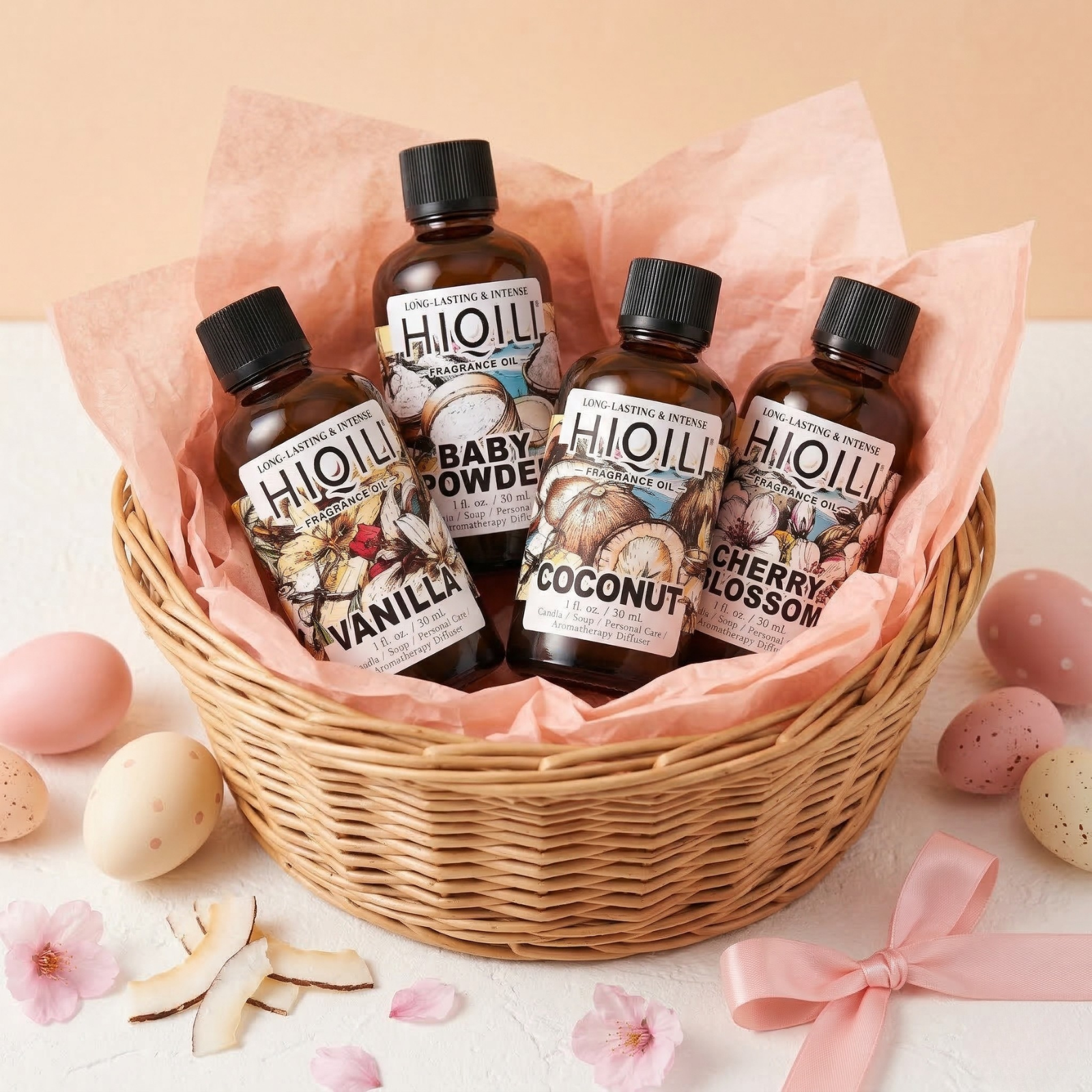 Sweet Easter Basket – 4 Soft & Sweet Fragrance Oils Gift Set