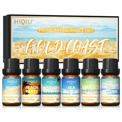 HIQILI Gold Coast Fragrance Oil Set 6x10ml