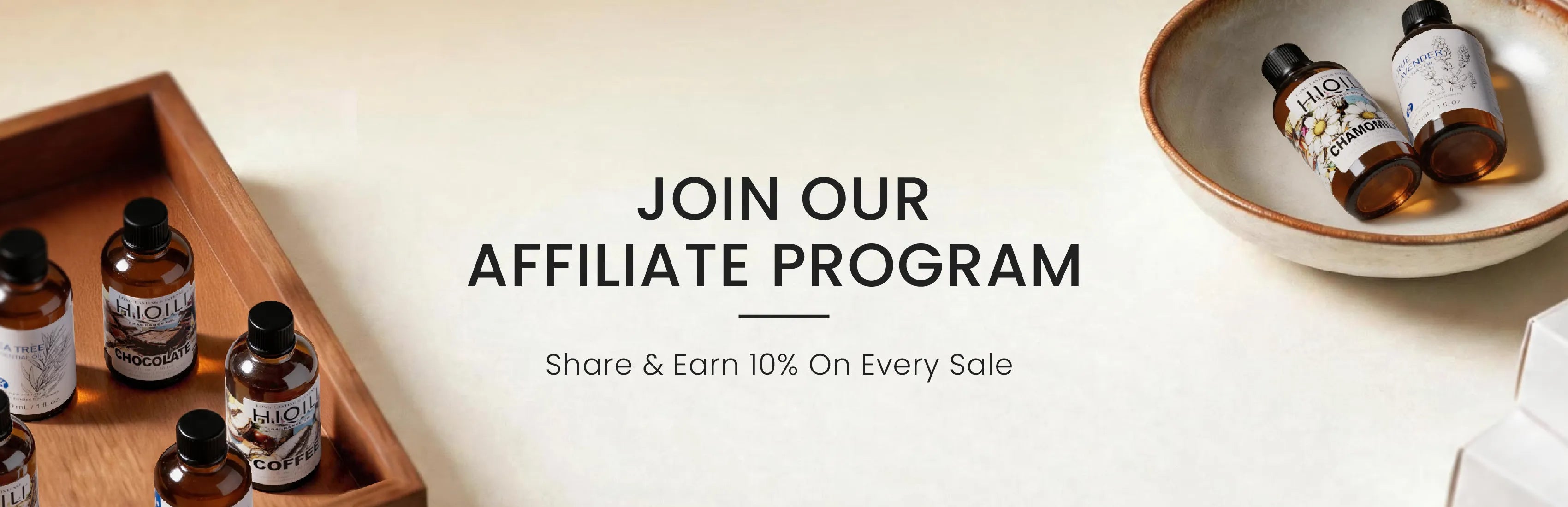 HIQILI affiliate program inviting creators and partners to earn commission by sharing HIQILI products.