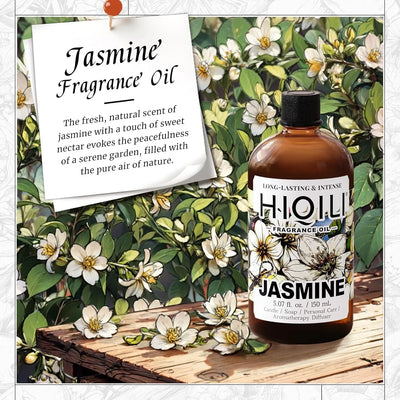 HIQILI Jasmine Fragrance Oil 150 mL floral scent card