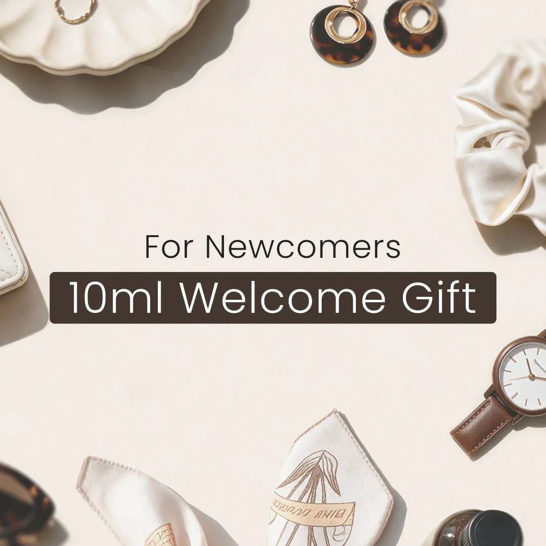 HIQILI new member benefit featuring a complimentary 10 mL welcome gift.