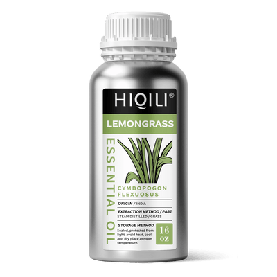 HIQILI Lemongrass Essential Oil 16 fl.oz. / 500 mL