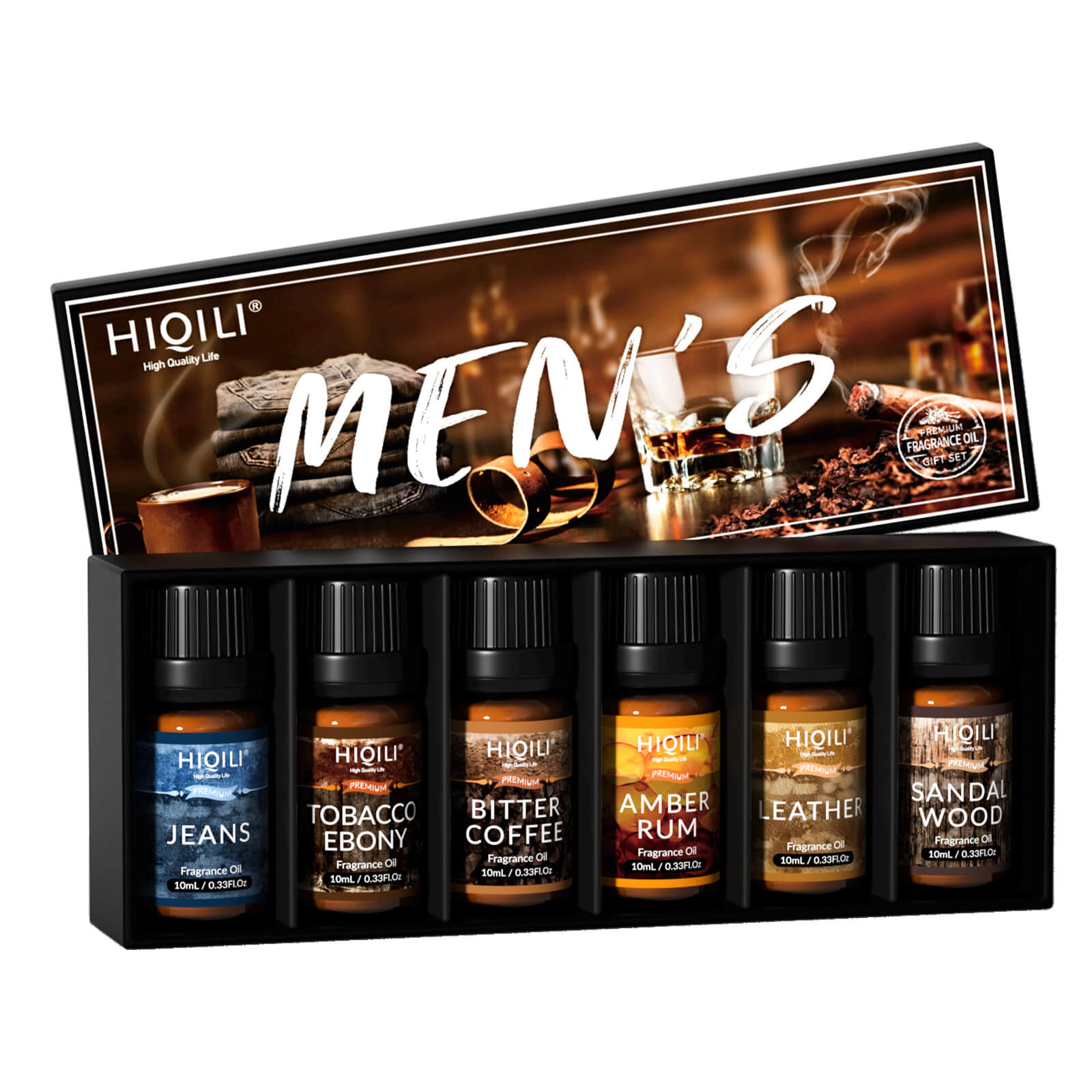 HIQILI Men Fragrance Oil Set 6x10ml