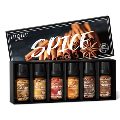 HIQILI Spice Fragrance Oil Set 6x10ml