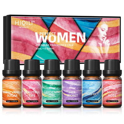 HIQILI The Ultimate Fragrance Oil Collection: 24-Scent Master Set (4x6 Gift Boxes)