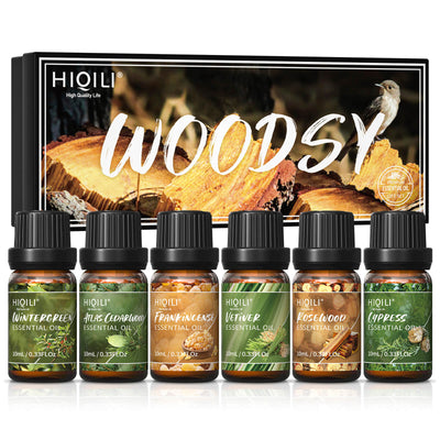 HIQILI Woodsy Essential Oil Set 6x10ml